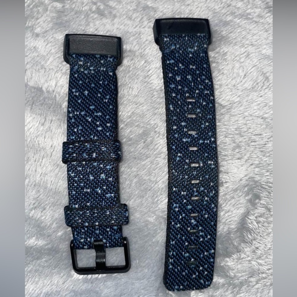 Fitbit charge 3 or 4 woven band - midnight small